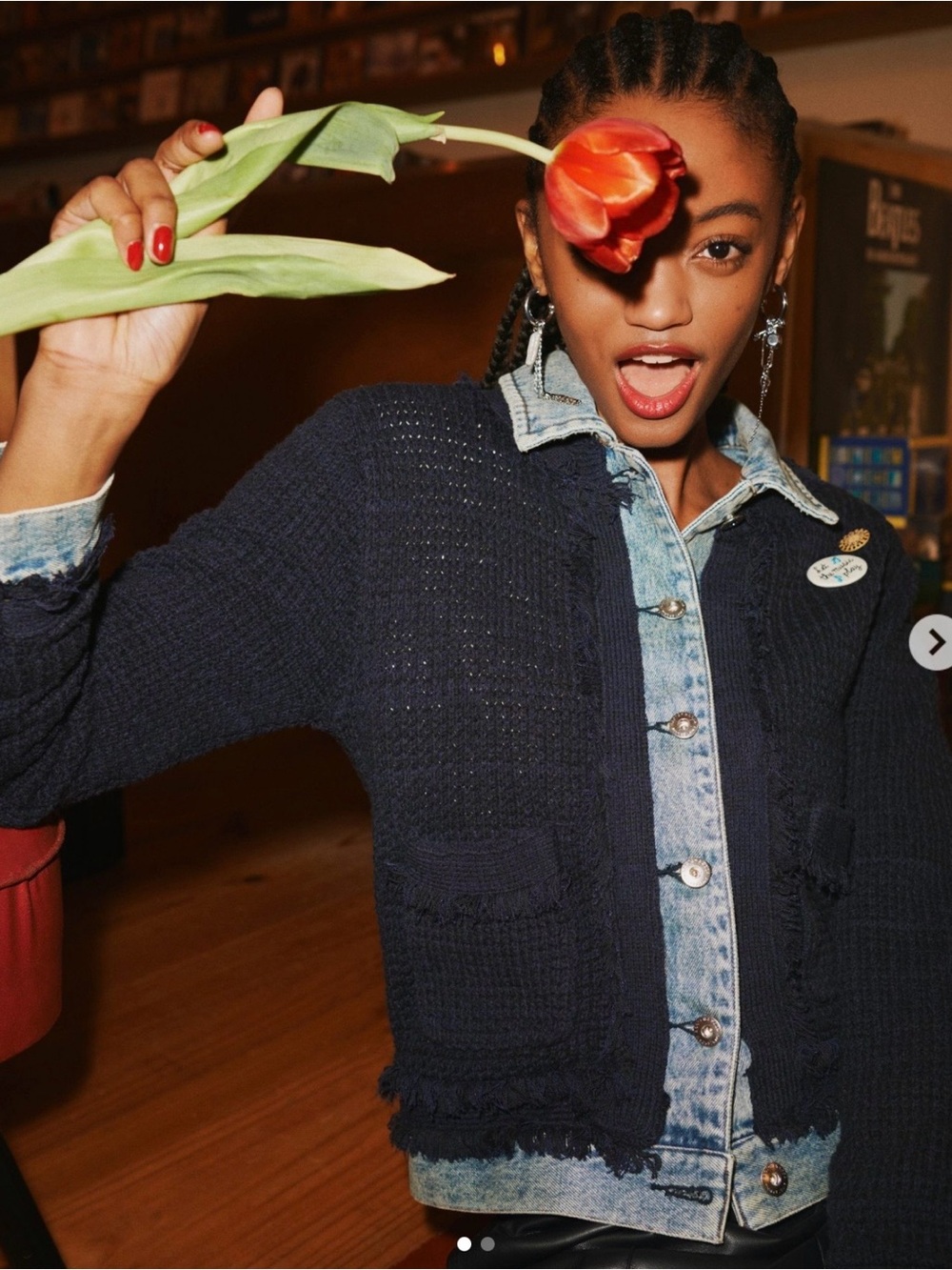 Anthropologie Scotch & Soda Denim and Tweed Jacket